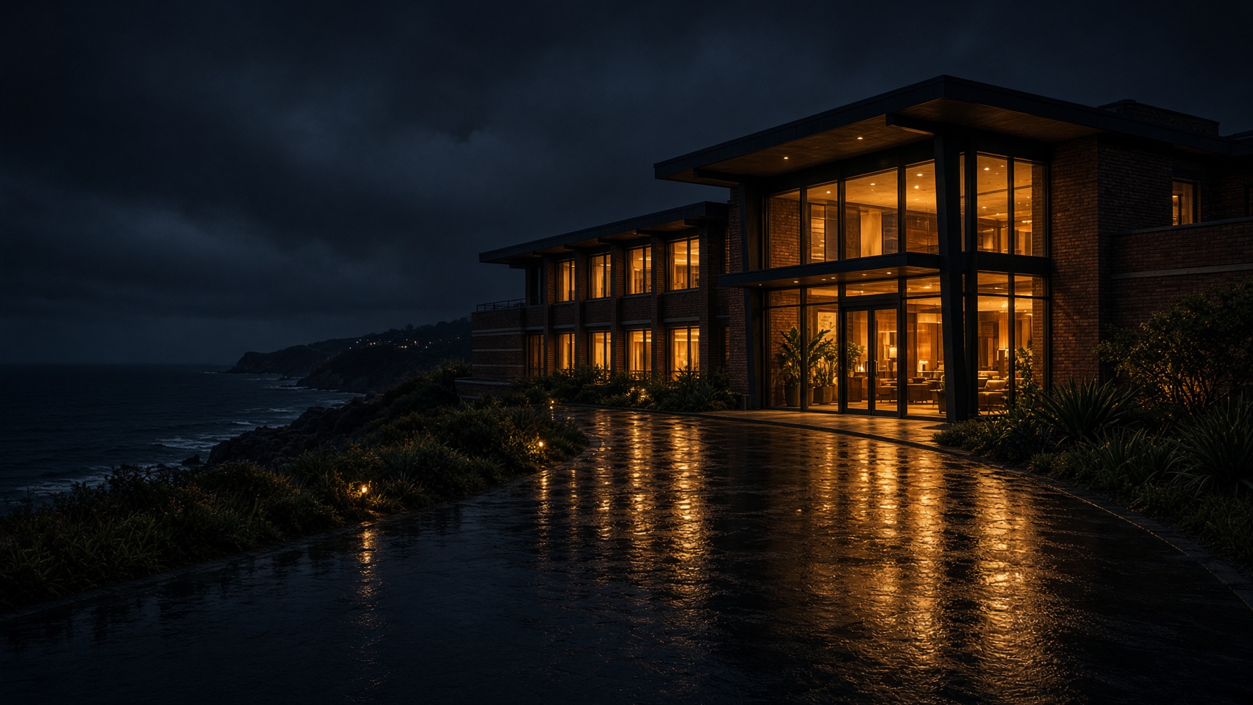Marlton House. A coastal house, not a conference hotel.